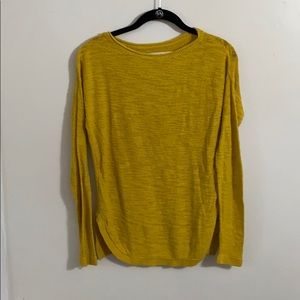 LOFT lightweight mustard yellow sweater